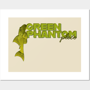 Green Phantom Pleco Posters and Art